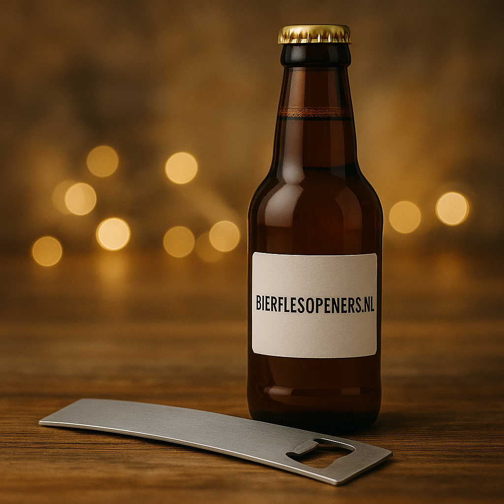 RVS gebogen bierflesopener - Strak, stoer en onverwoestbaar