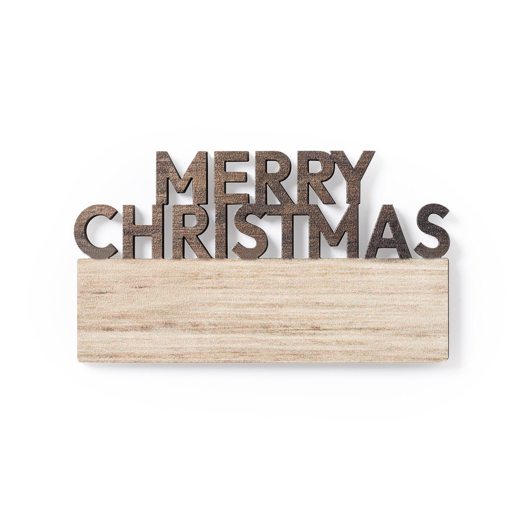 Merry Christmas Magneet - Hout