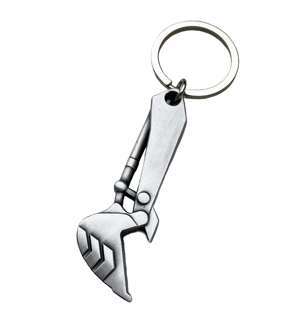 RVS sleutelhanger flesopener graafmachine cadeau bouw
Bierflesopeners.nl