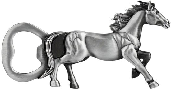 Paard flesopener metaal - Cadeau voor paardenliefhebbers