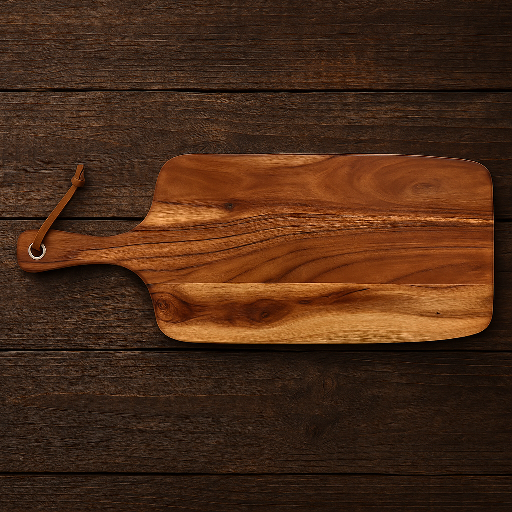 Luxe serveerplank acaciahout met natuurlijke houtnerf