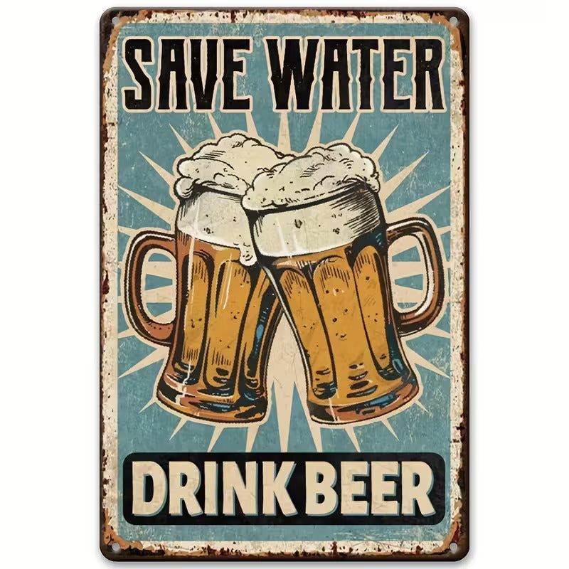 Mancave Bord - Save Water Drink Beer