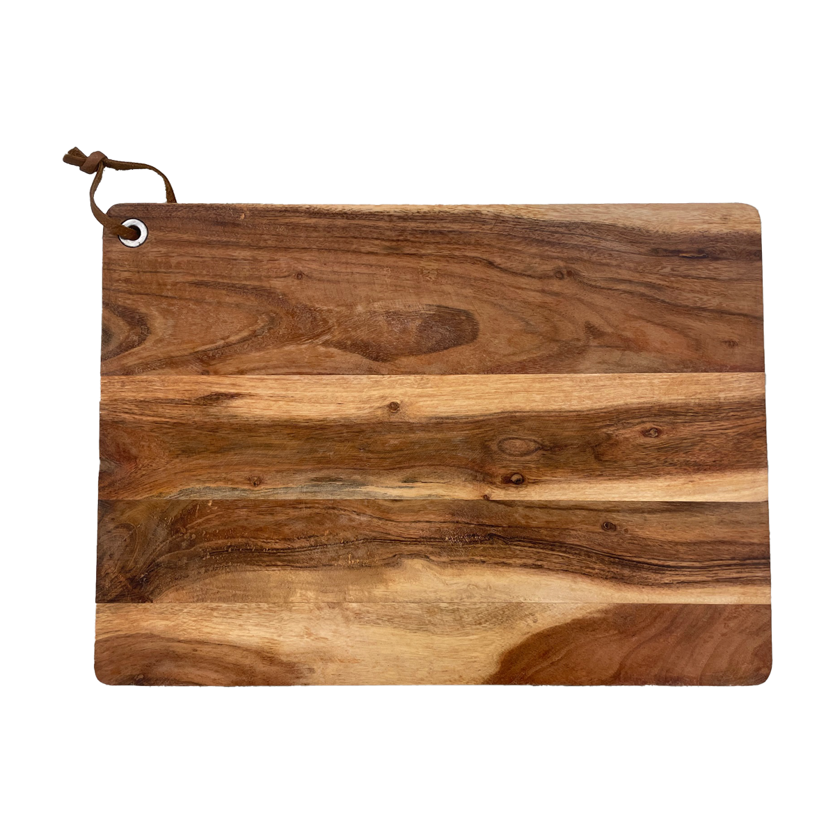 Grote acaciahouten borrelplank rechthoek 460x330mm met gravure