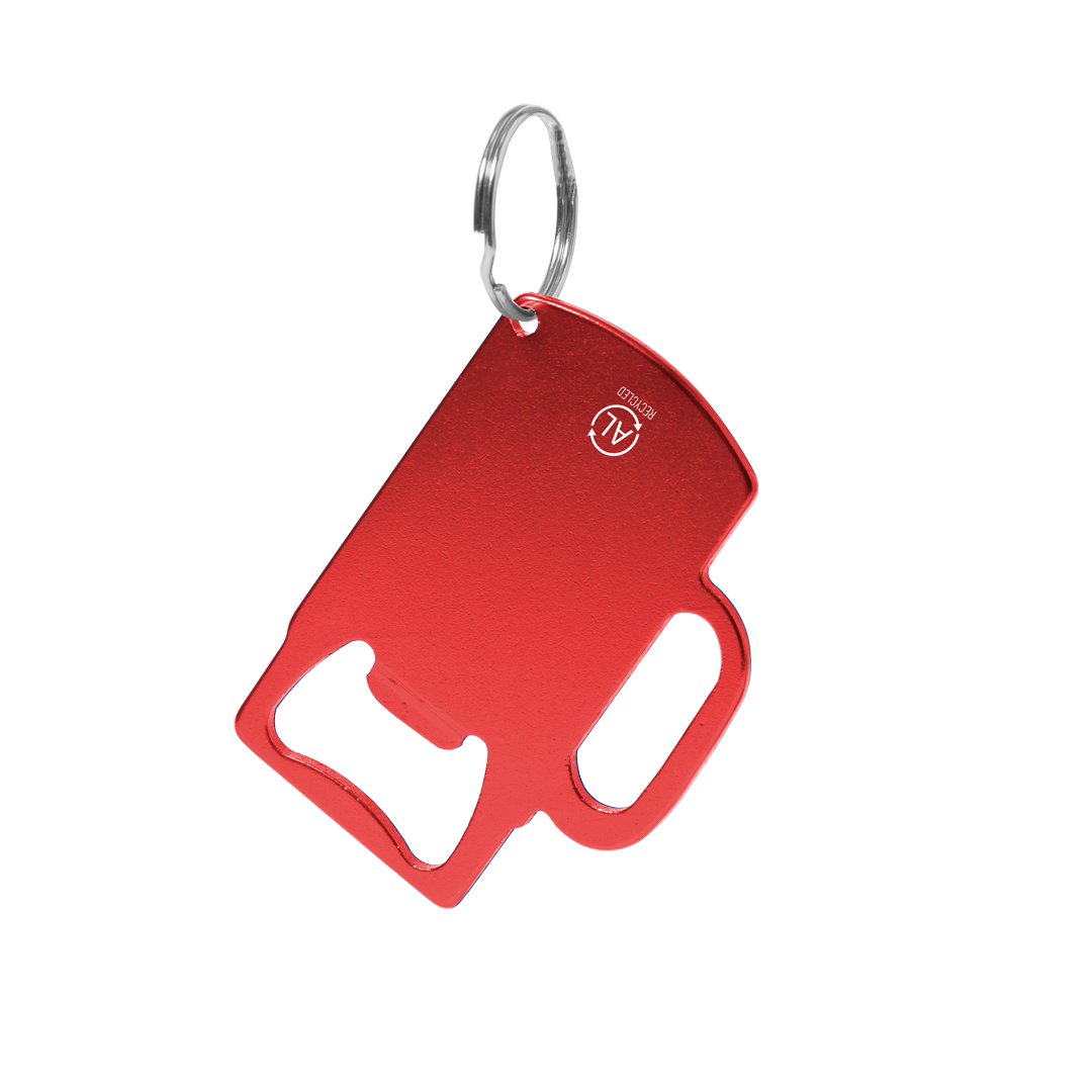 Duurzame flesopener RVS bierpul design close-up