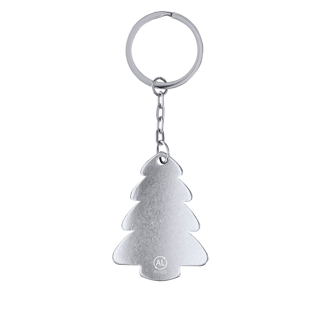 Sleutelhanger Kerstboom - Aluminium