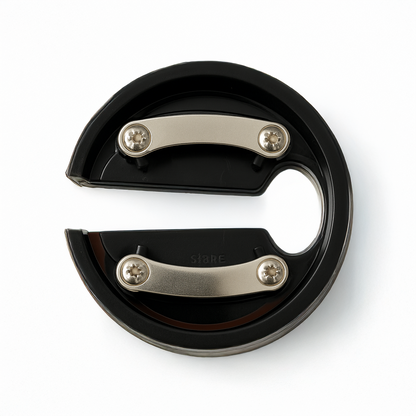 Wijnfoliesnijder RVS close-up onderzijde
