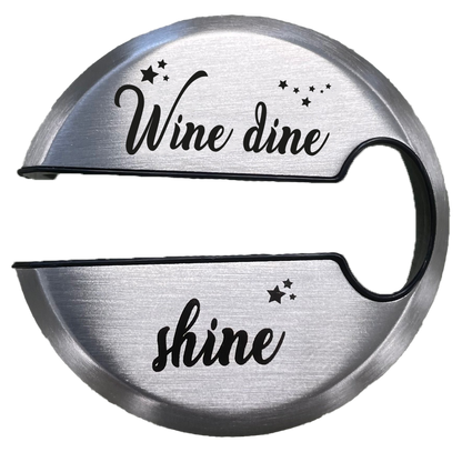 Luxe capsulesnijder RVS voor wijnflessen
gravure wine dine shine