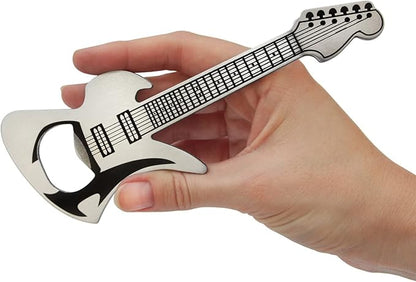Gitaar flesopener metaal - Cadeau voor muziekliefhebbers