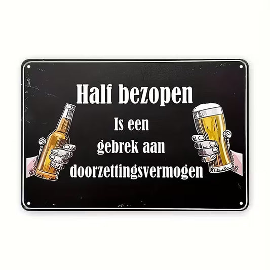 Mancave Bord - Doorzettingsvermogen