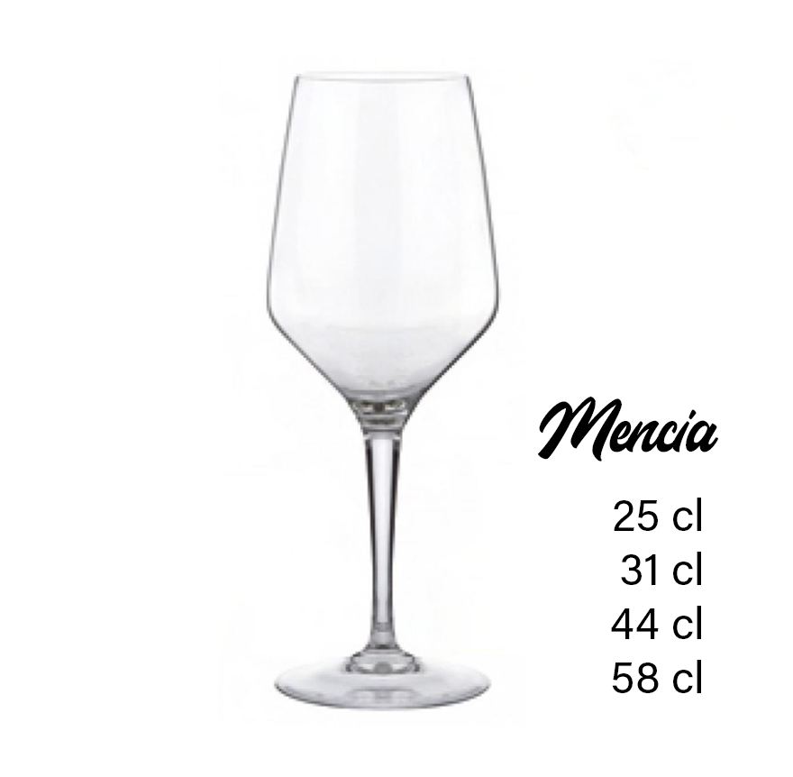 Wijnglas met logo gravure close-up