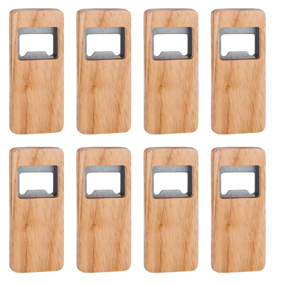 Houten Bierflesopener – Met Naam, Tekst of Logo