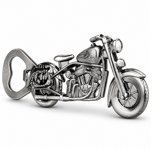 Metalen flesopener ‘Motor’ – cadeau voor motorrijders