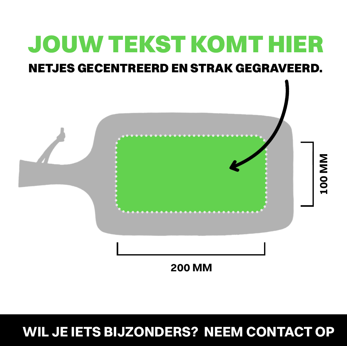Borrelplank Acaciahout (400x250mm)