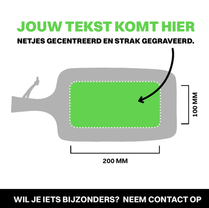 Borrelplank Acaciahout (400x250mm)