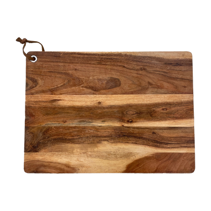 Borrelplank Acaciahout Rechthoek (460x330mm)