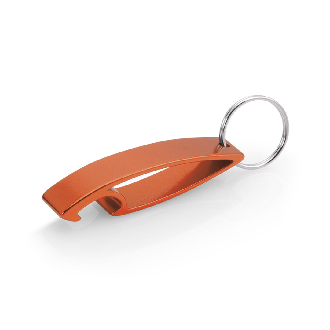 Minimalistisch bieropener sleutelhanger  oranje praktisch
