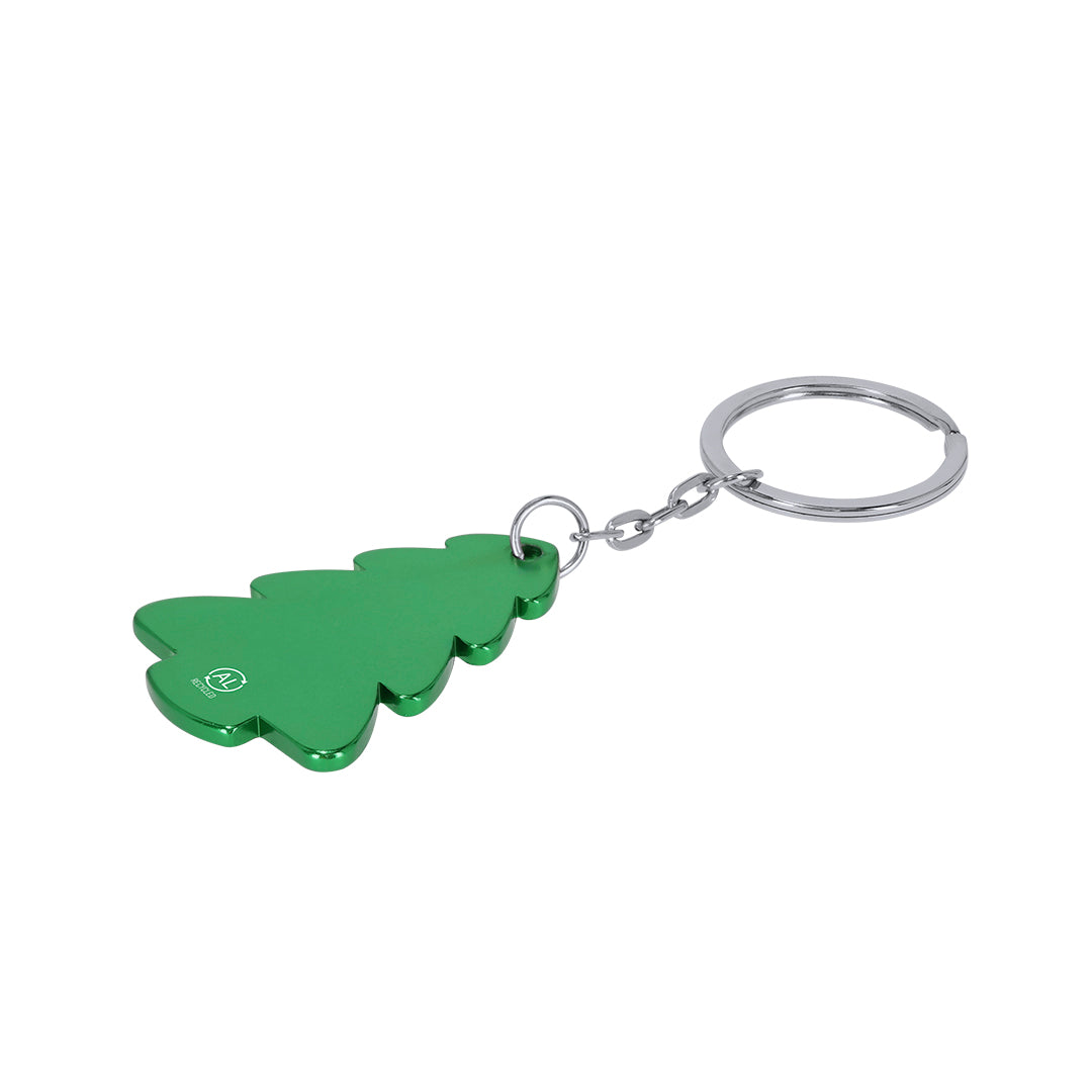 Sleutelhanger Kerstboom - Aluminium