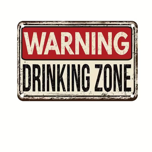 Mancave Bord - Warning Drinking Zone