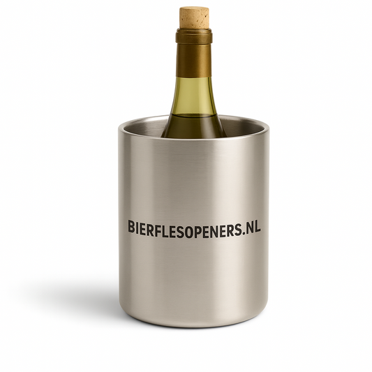 Gegraveerde RVS wijnkoeler met persoonlijke tekst