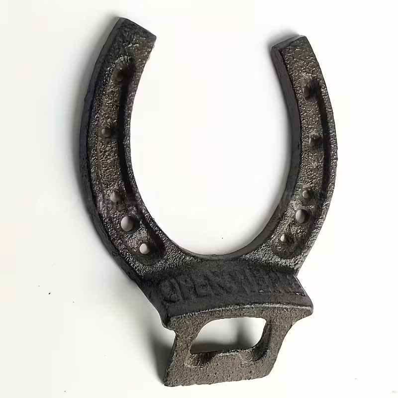 Bieropener hoefijzer wandmodel - Gelukssymbool voor mancave