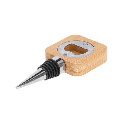 Bamboe flesstopper RVS flesopener duurzaam